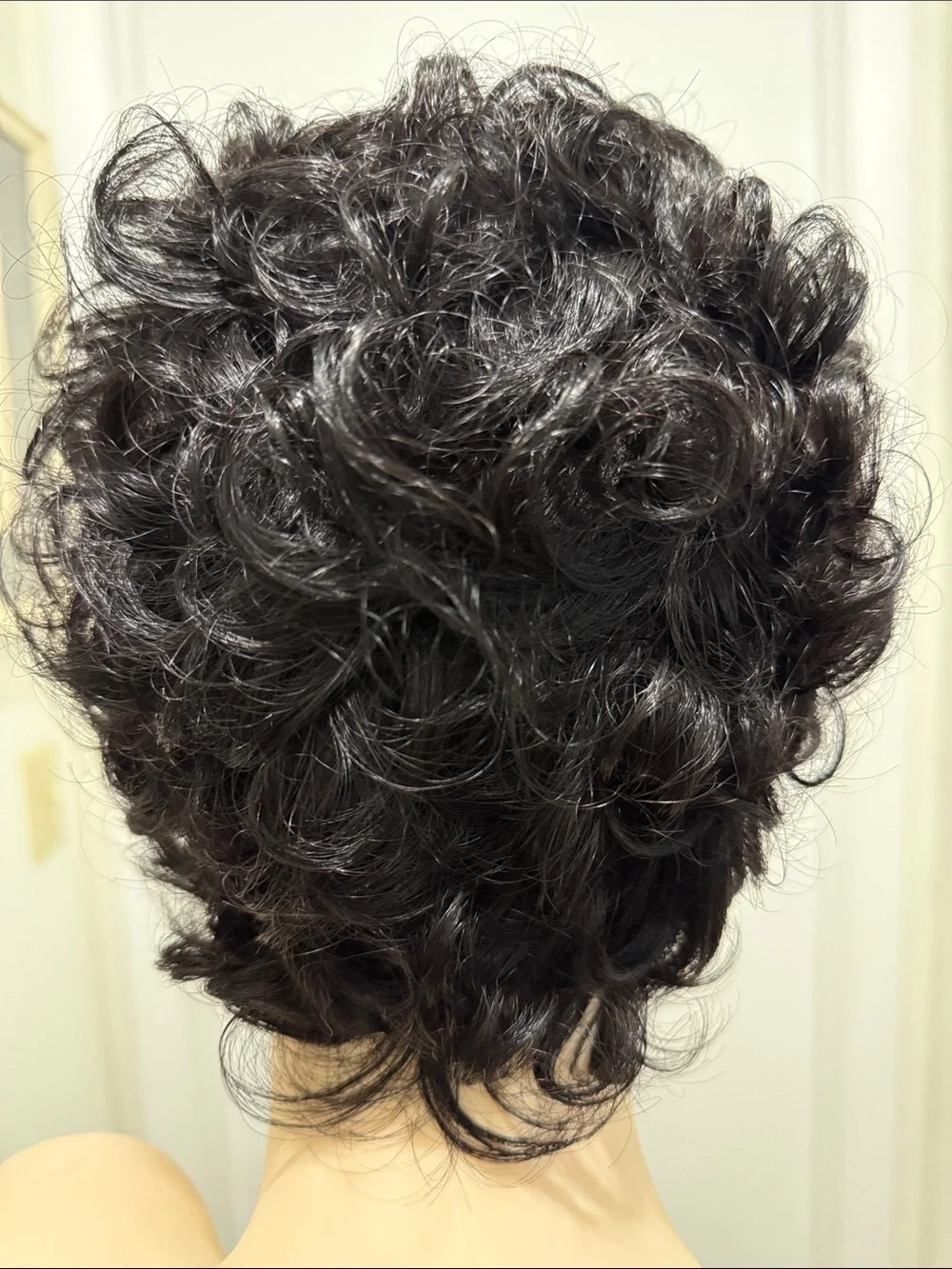 💯% HUMAN Hair Curly Pixie Black